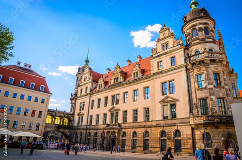 Architecture of old Dresden, Saxony, Germany