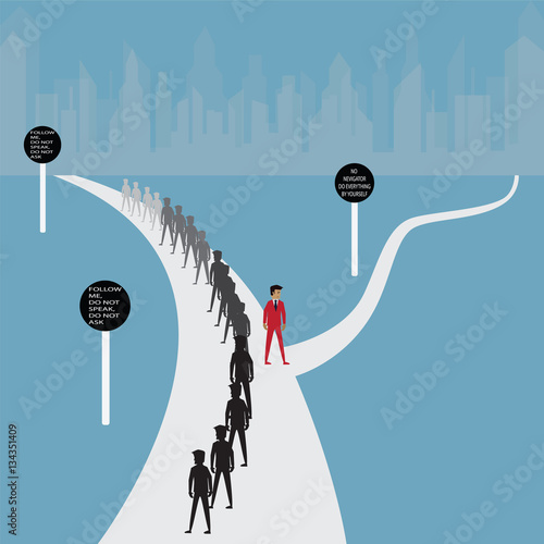 Someone choose different way by himself