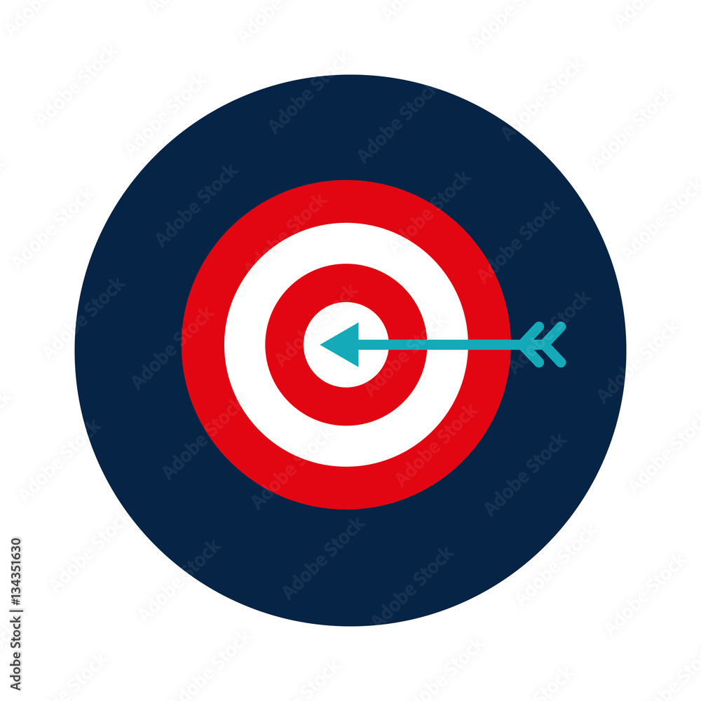 target arrow success isolated icon vector illustration design