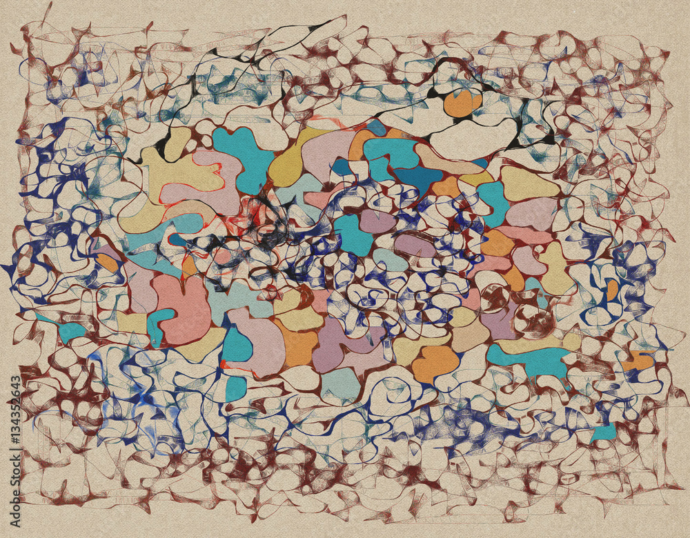 Fototapeta premium Abstract digital Drawing