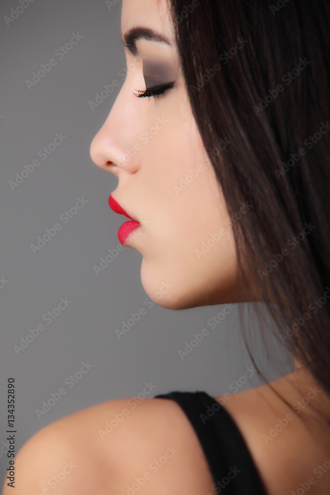 Fashion portrait of beautiful young woman Fashion portrait of beautiful young woman