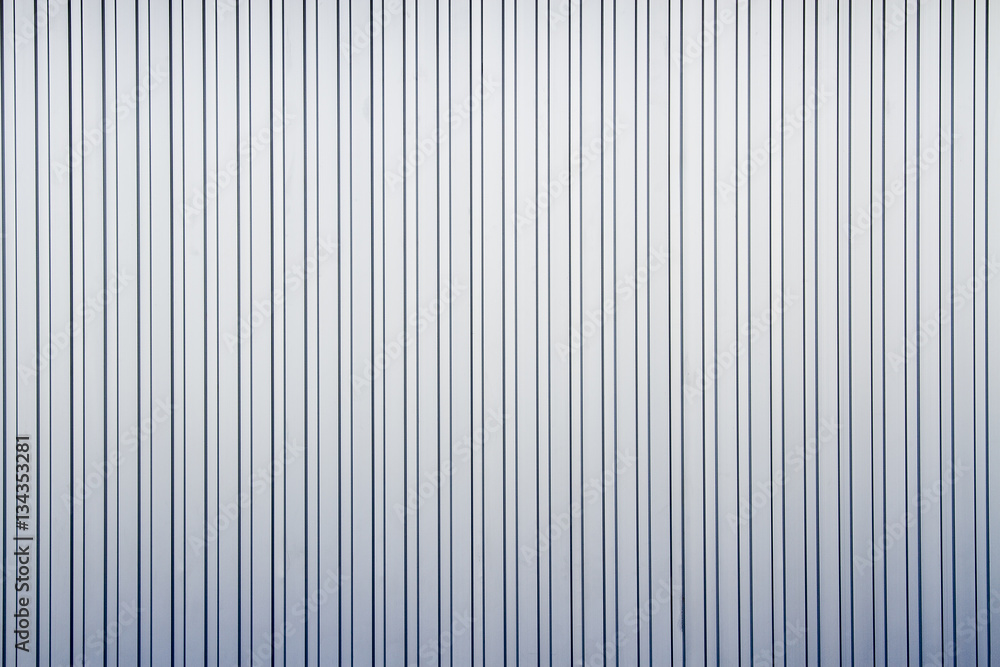 Fototapeta premium Aluminium dark list with metal sheet fence.