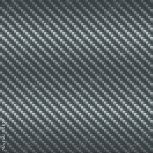 Carbon fiber background. Abstract textured metal vector.