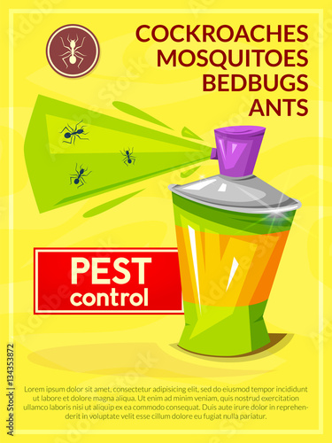Pest control vector poster