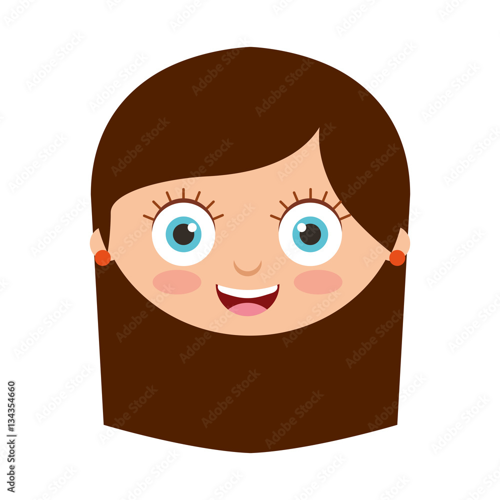 cute little girl character vector illustration design cute little girl character vector illustration design