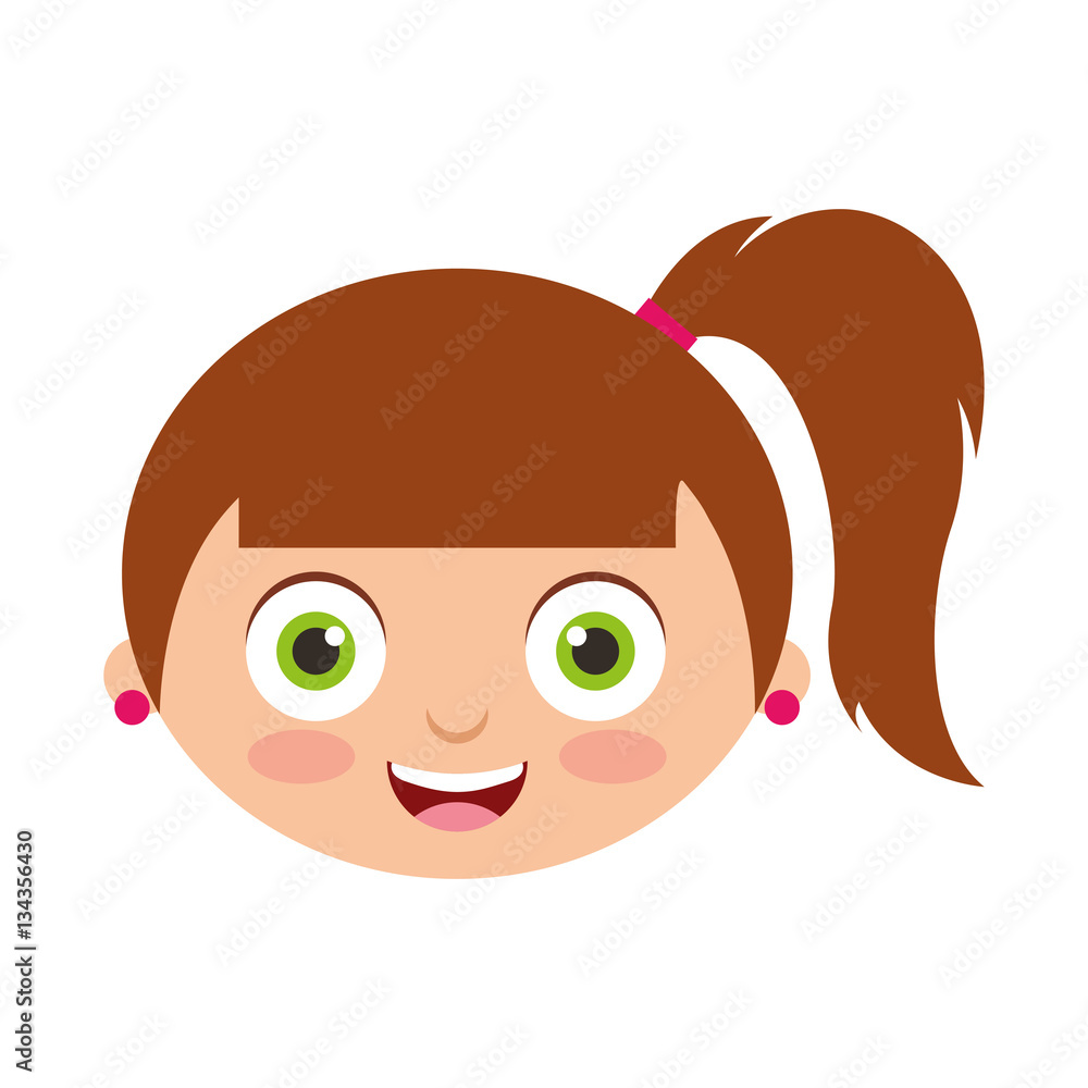 cute little girl character vector illustration design cute little girl character vector illustration design