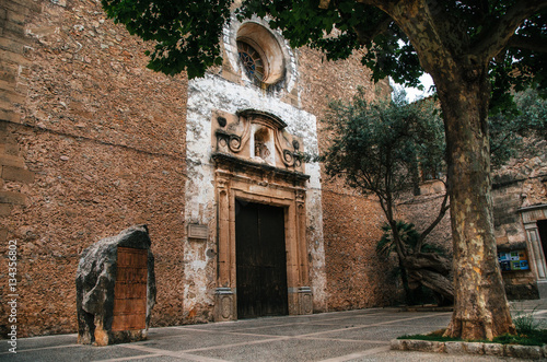 Dominican convent and cloister of Santo Domingo XVI-XVII in Pollensa, Mallorca, Baleares, Spain photo