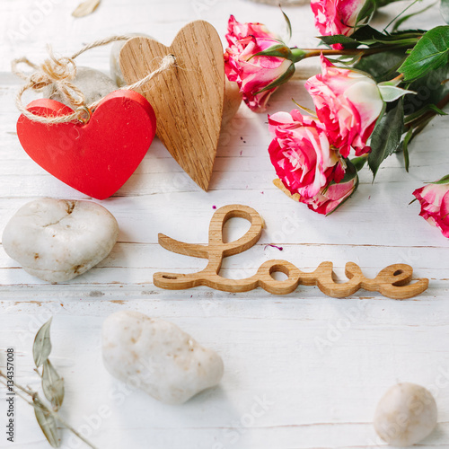 Message Love with the two h...