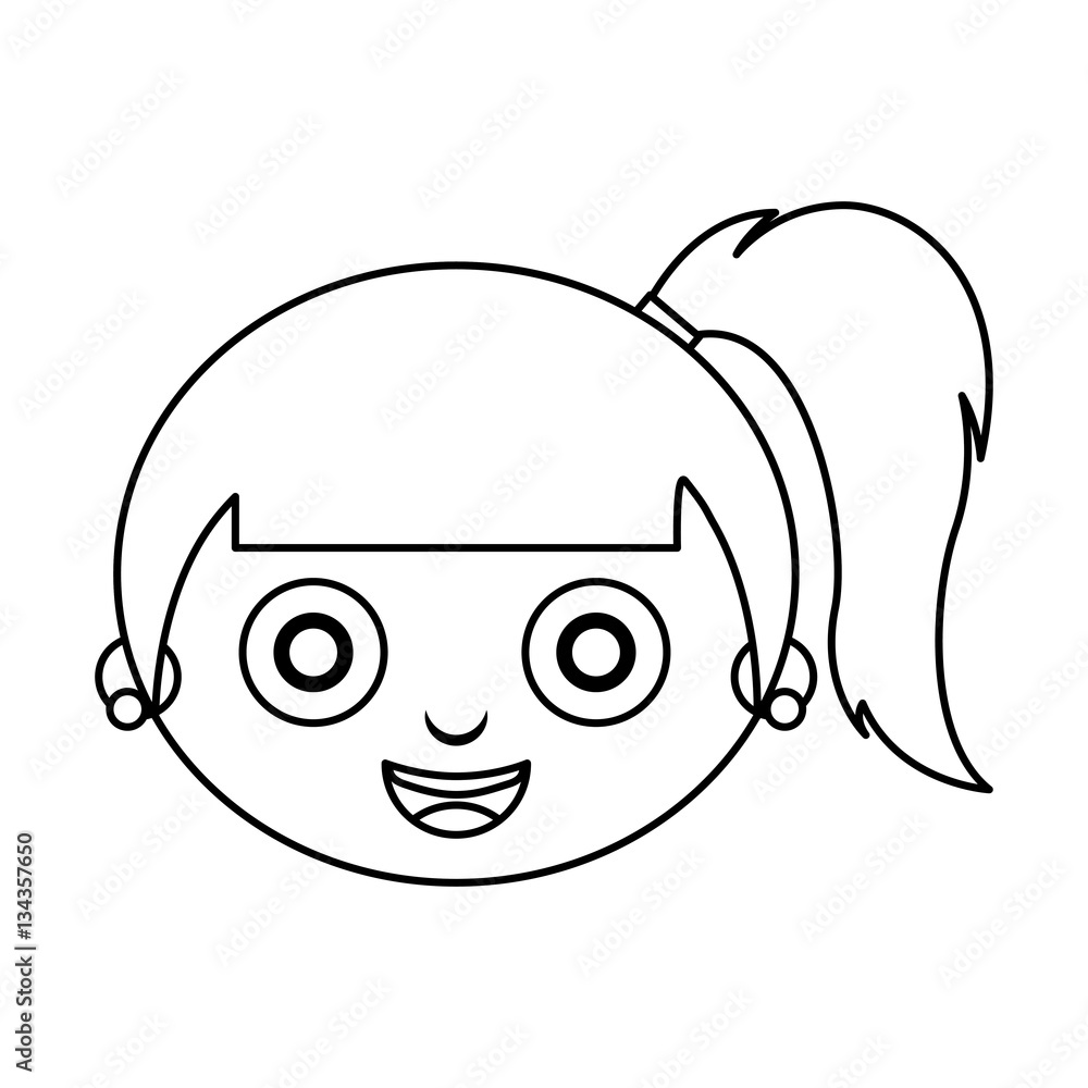 cute little girl character vector illustration design cute little girl character vector illustration design