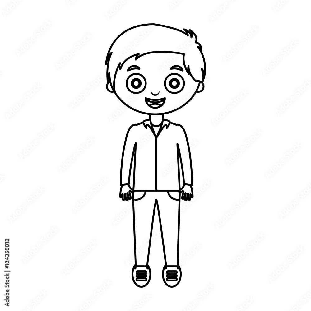 cute little boy character vector illustration design cute little boy character vector illustration design