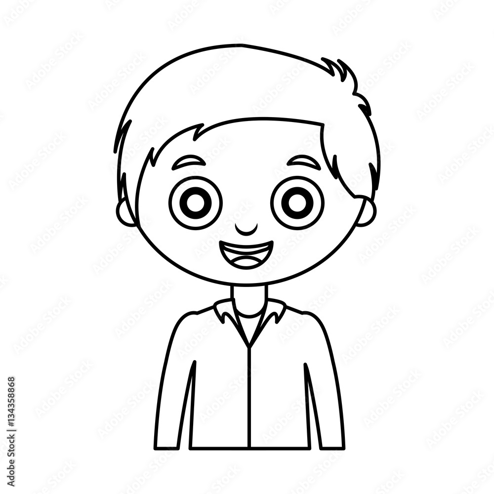 cute little boy character vector illustration design cute little boy character vector illustration design