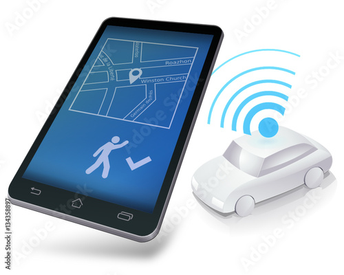 Appeler une voiture avec un terminal mobile