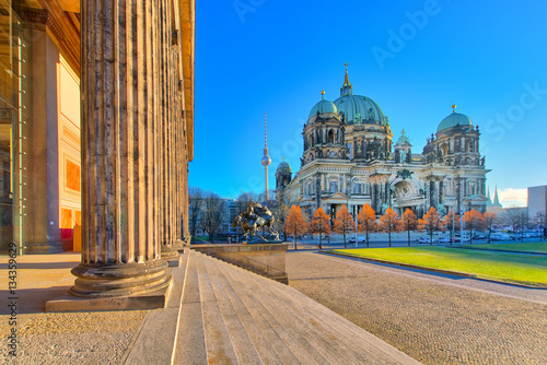 Cathedral of Berlin from the Altes Museum building