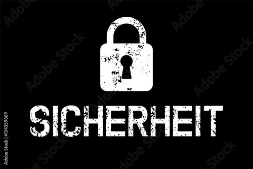 Grunge Schild - Sicherheit