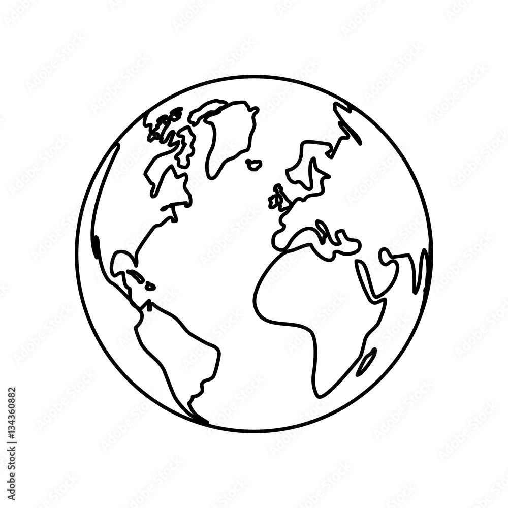 Isolated earth world icon vector illustration graphic design Isolated earth world icon vector illustration graphic design
