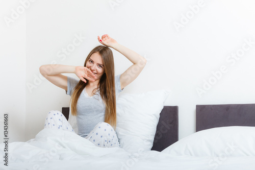 Wallpaper Mural Attractive woman in the bed. Torontodigital.ca