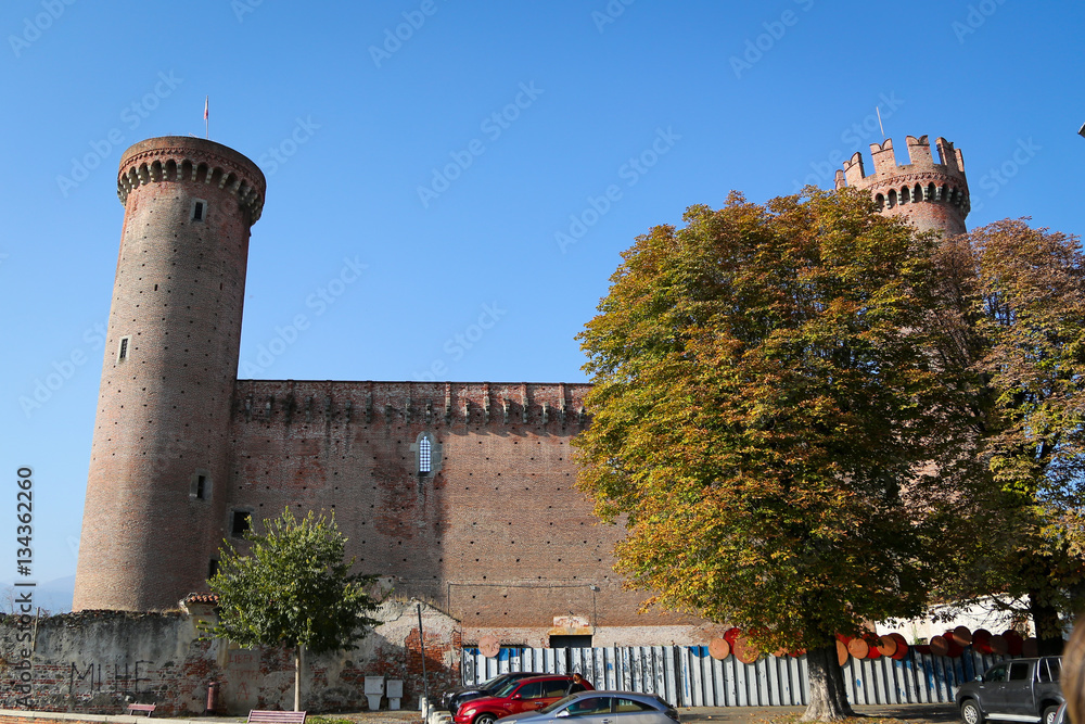 Castle in Ivrea. Piemonte, Italy