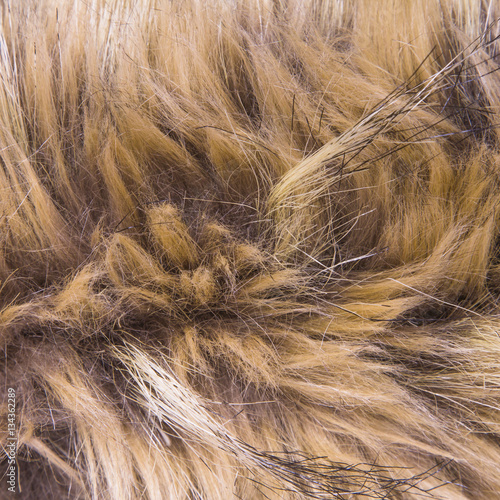 Brown artificial fur texture for background 