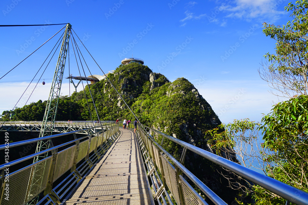 Obraz premium Langkawi Sky Bridge in Malaysia, Asia