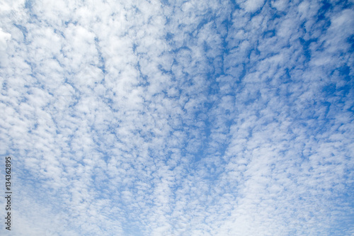 The vast blue sky and clouds sky