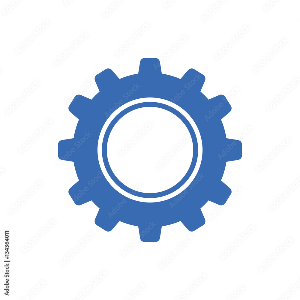 Gear machinery piece icon vector illustration graphic design