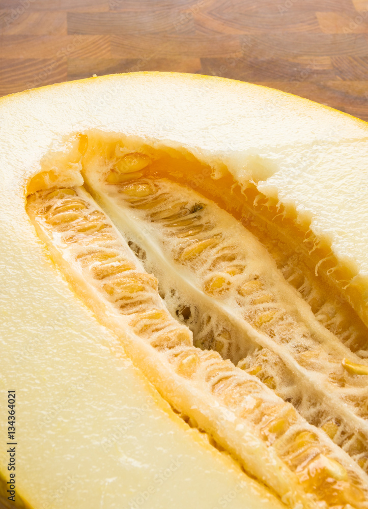 half of ripe juicy melon half of ripe juicy melon