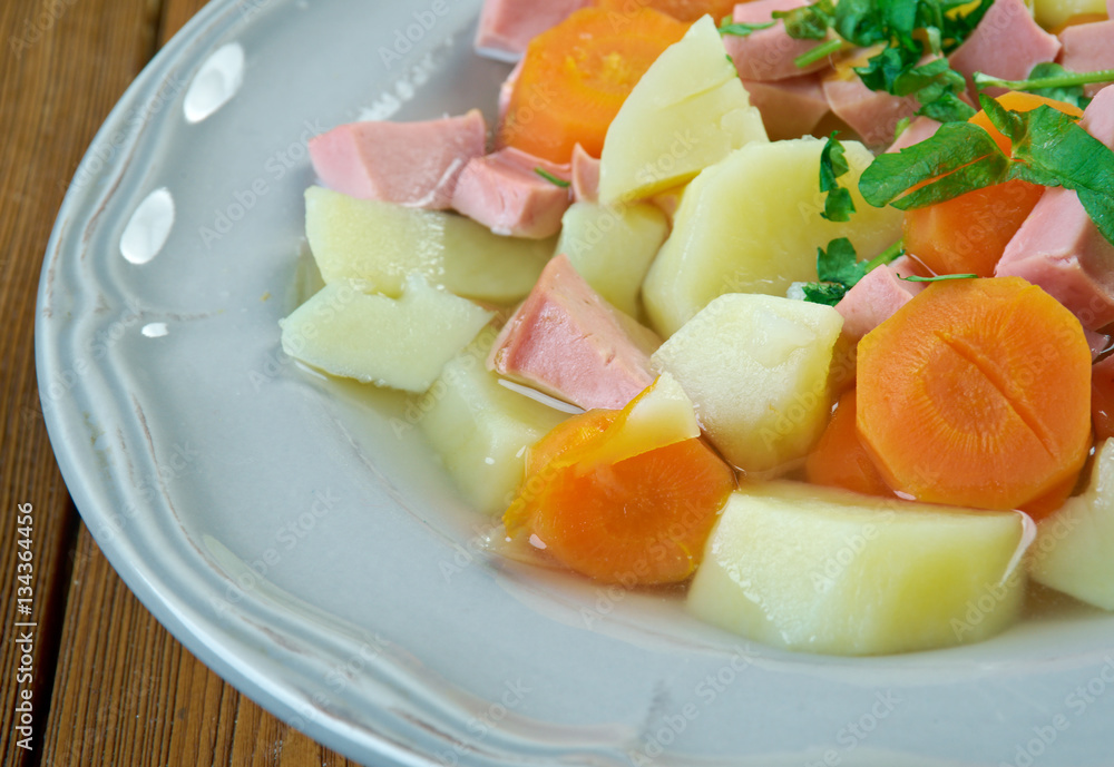 Finnish sausage soup Finnish sausage soup