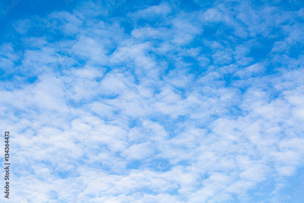 The vast blue sky and clouds sky