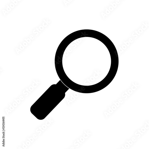 Magnifying glass isolated icon vector illustration graphic design