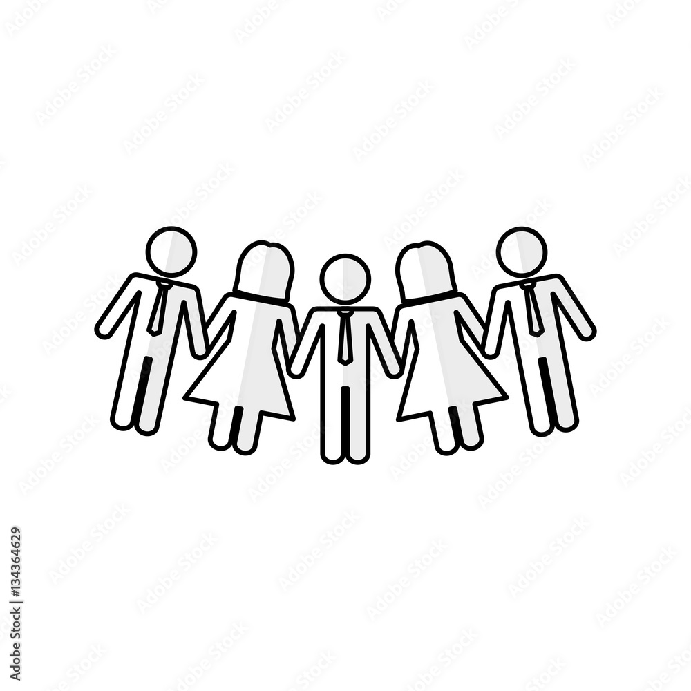 Business teamwork pictogram icon vector illustration graphic design Business teamwork pictogram icon vector illustration graphic design