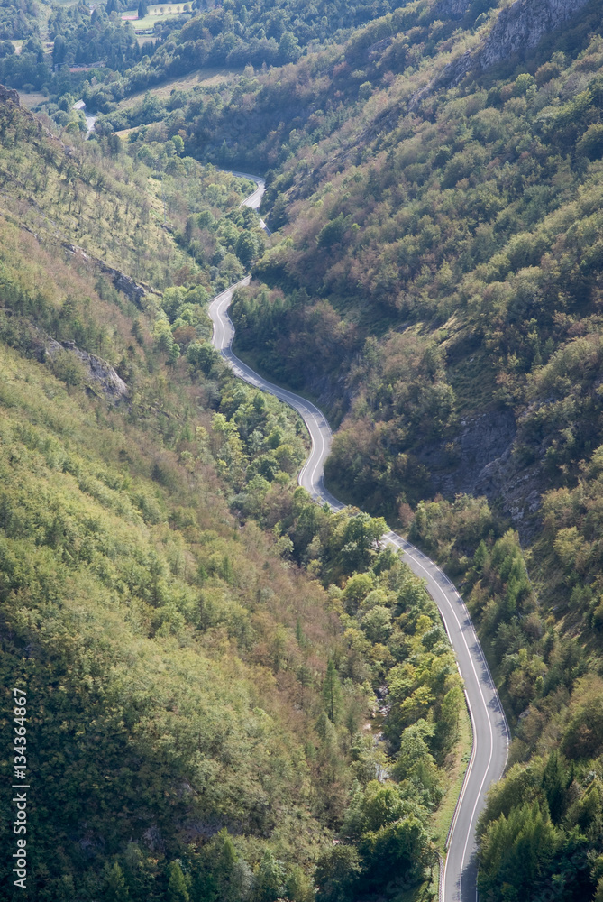 Road through the mountains Road through the mountains