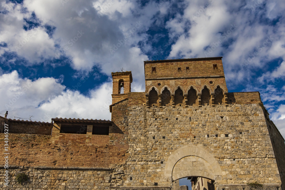 City walls at San Gimignano
