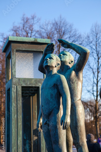 Canvas Print Sculptures in the Vigeland Park