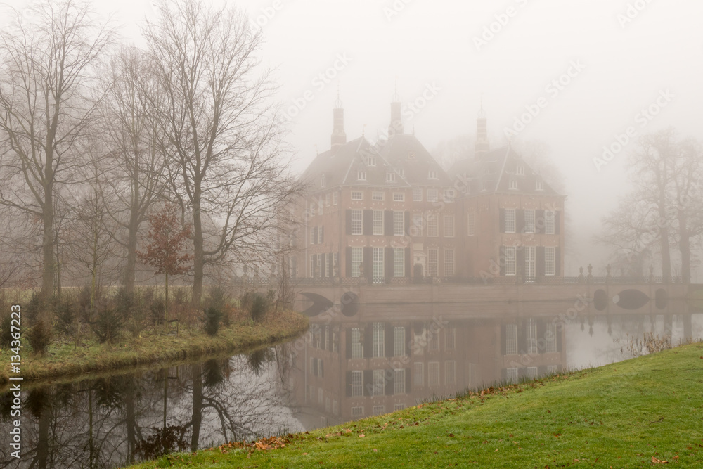 Castle in the fog.