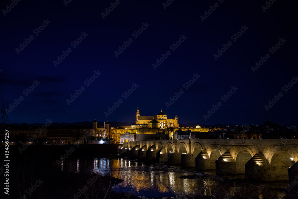 Panorámica de Córdoba de noche 