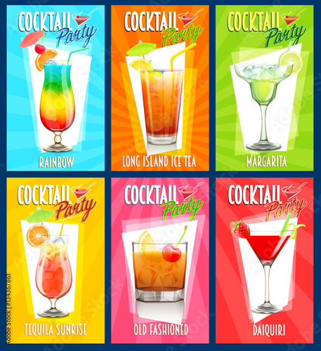 Set of cocktails 