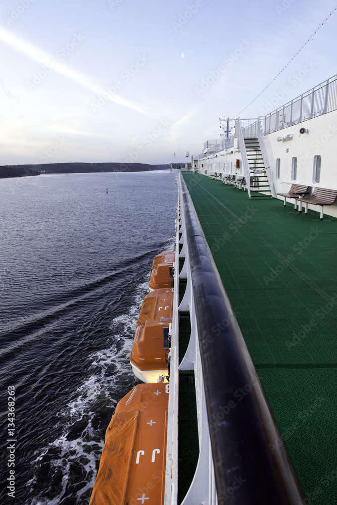 main deck of passenger farry