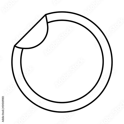 circle sticker isolated icon vector illustration design