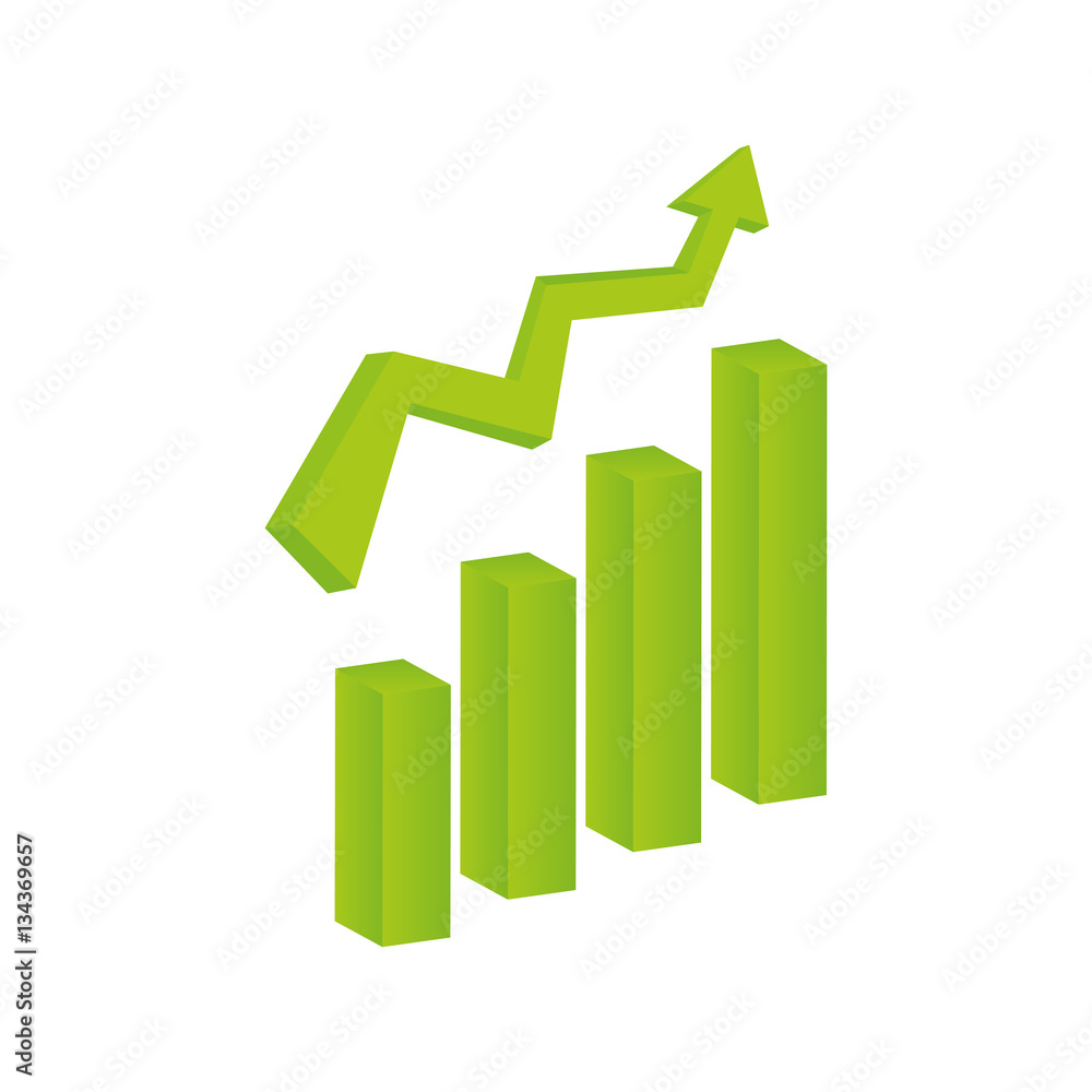 Growth up statistics icon vector illustration graphic design Growth up statistics icon vector illustration graphic design