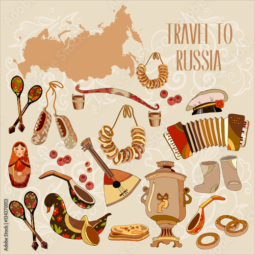 Welcome to Russia. Traditional Russian cuisine and culture