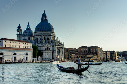 Grand Canal and Santa Maria delle Salute at sunset  © Ilya