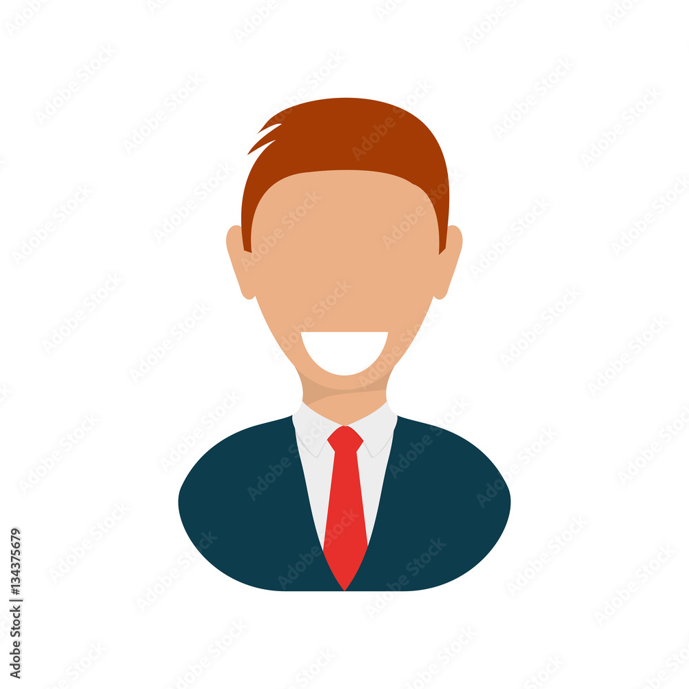 successful businessman pictogram icon vector illustration graphic design
