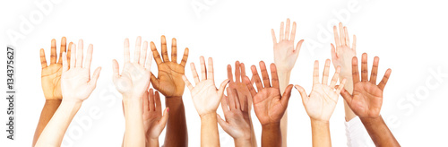 Multi-ethnic Young Adults' Hands