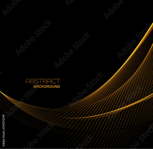 Abstract color wave design element