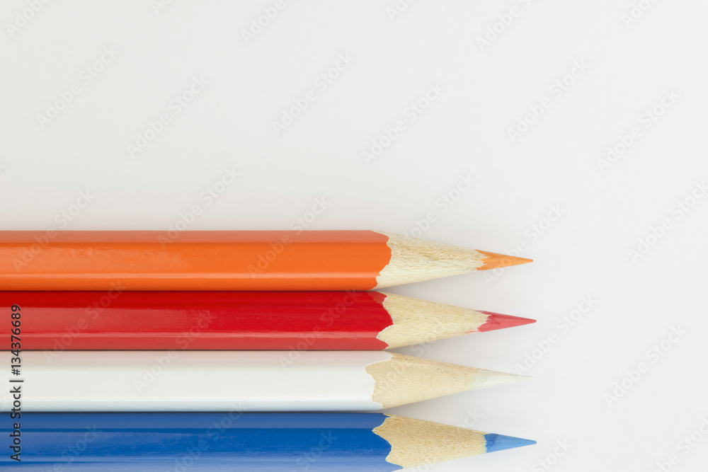 Fototapeta premium Crayons as background picture.