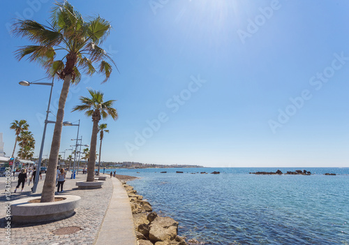 View of embankment at Paphos Harbour, Cyprus © Ryzhkov Oleksandr