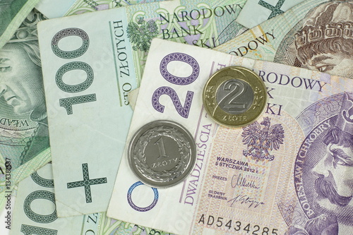 Polski złoty - monety i banknoty. 