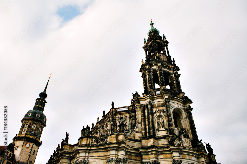 Dresden Castle in the city center of Dresden in Germany. It is also called Royal Palace