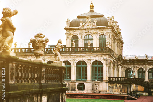 Dresden Zwinger, palace in the eastern Germany, built in Rococo style 