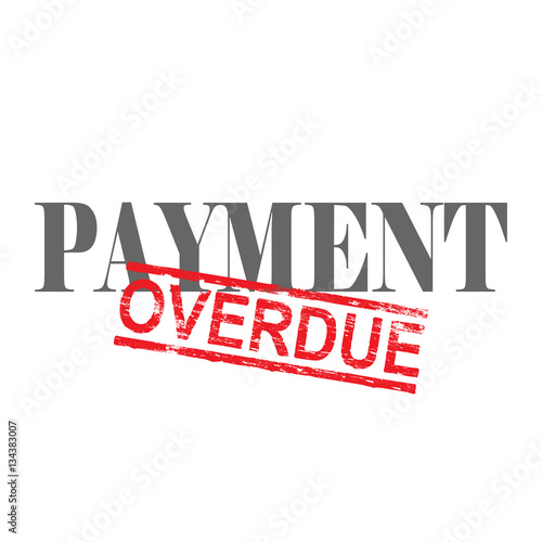 Payment Overdue Word Stamp
